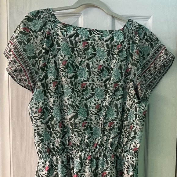 TALBOTS VOILE FIT & FLARE DRESS - PRETTY PRIMROSE - Picture 5 of 9